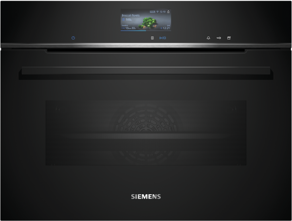 Siemens CS736G1B1 - iQ700, Einbau-Kompaktdampfbackofen, Schwarz/Edelstahl, 60 x 45 cm